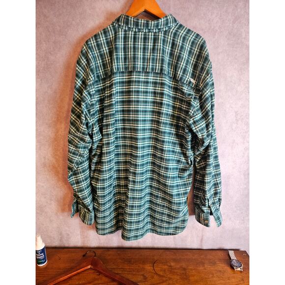 Mountain Khakis Men's Cotton Flannel Button Up. Green Plaid. Size XL - Picture 4 of 6